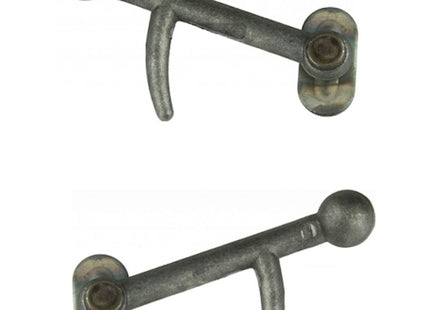 GANCIO PER SPONDA IN ACCIAIO GREZZO LUNGHEZZA CM13