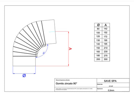 SAVE GOMITO PER STUFE ZINCATO