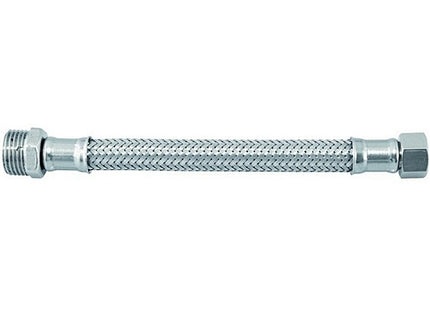 IDRO-BRIC FLESSIBILE PER ACQUA INOX AISI 304 D.MM10 ATTACCO 1/2&quot;MX3/8&quot;F