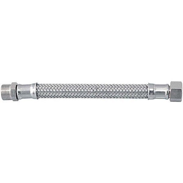 IDRO-BRIC FLESSIBILE PER ACQUA INOX AISI 304 D.MM10 ATTACCO 3/8&quot;MX3/8&quot;F