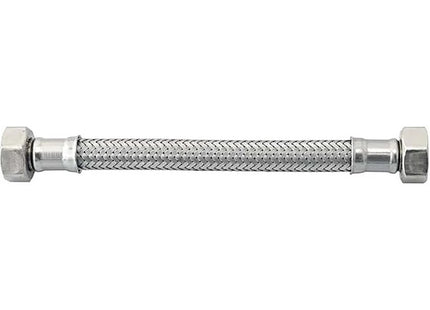 IDRO-BRIC FLESSIBILE PER ACQUA INOX AISI 304 D.MM10 ATTACCO 3/8&quot;FX1/2&quot;F