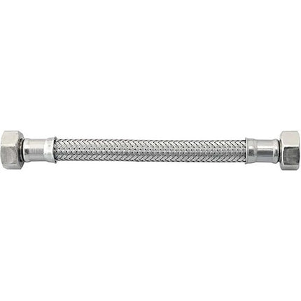 IDRO-BRIC FLESSIBILE PER ACQUA INOX AISI 304 D.MM10 ATTACCO 3/8"FX1/2"F