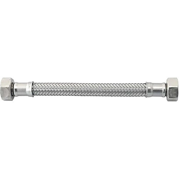 IDRO-BRIC FLESSIBILE PER ACQUA INOX AISI 304 D.MM10 ATTACCO 3/8"FX1/2"F