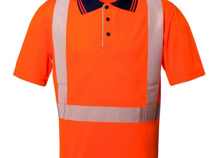 LUCENTEX POLO ALTA VISIBILITA&apos; MOD. SEAL HI-VIS COLORE ARANCIO
