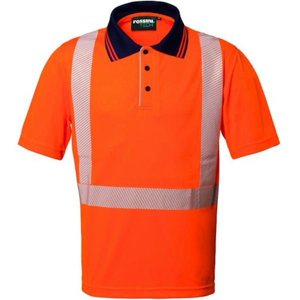 LUCENTEX POLO ALTA VISIBILITA' MOD. SEAL HI-VIS COLORE ARANCIO
