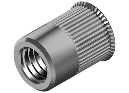INSERTI FILETTATI CILINDRICI IN ACCIAIO INOX A2 TS RIDOTTA ART.9314