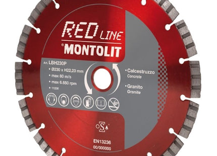 MONTOLIT DISCO DIAMANTATO PER CALCESTRUZZO/GRANITO/PIETRE MOD. LBH