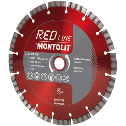MONTOLIT DISCO DIAMANTATO PER CALCESTRUZZO/GRANITO/PIETRE MOD. LBH
