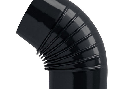 SAVE MEZZO GOMITO PER STUFE SMALTATO NERO OPACO