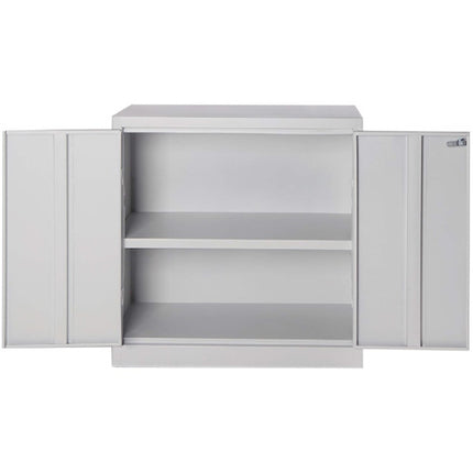 MOBILE IN METALLO MINI CON 2 ANTE E 1 PIANO COLORE GRIGIO