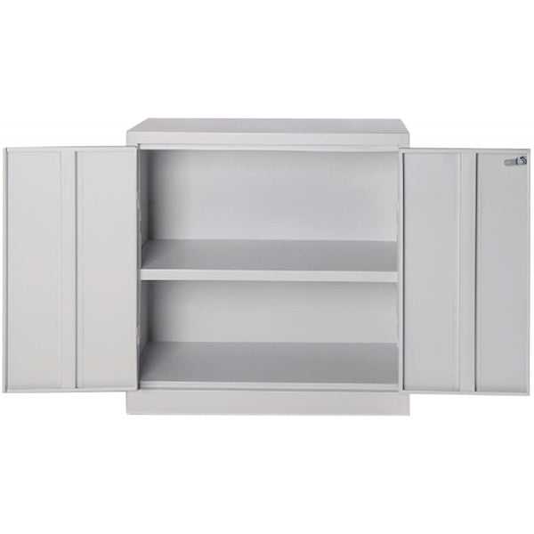 MOBILE IN METALLO MINI CON 2 ANTE E 1 PIANO COLORE GRIGIO