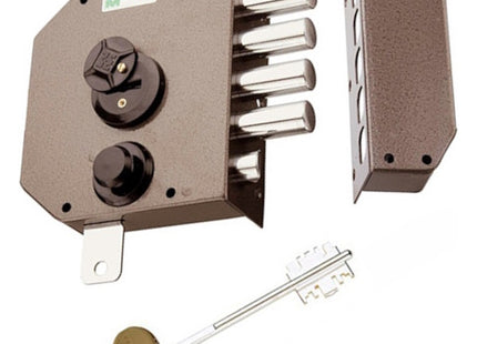 MOTTURA SERRATURA APPLICARE DOPPIA MAPPA TRIPLICE ENTRATA MM63 20.530