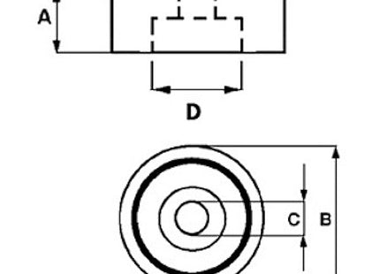 SPD MAGNETE CERAMICO PERMANENTE TONDO