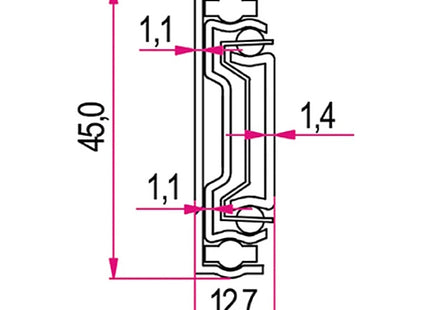 RAM GUIDE PER CASSETTI ESTRAZIONE TOTALE SOFT-SELF CLOSING KG40