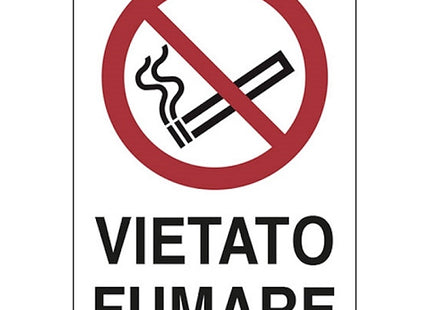 SEGNALE VIETATO FUMARE IN ALLUMINIO