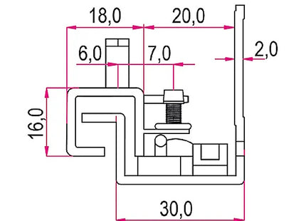 RAM GUIDE PER CASSETTI A SCOMPARSA SOFT-SELF CLOSING KG35