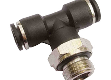 KONFIT RACCORDO A T POLIMERO NERO MASCHIO CENTRALE GIREVOLE ART. RP70