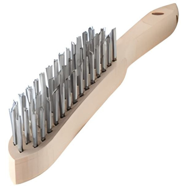 SIT SPAZZOLA IN ACCIAIO CON MANICO IN LEGNO