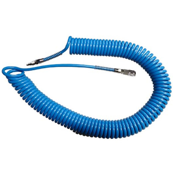 KONFIT TUBO ARIA POLIURETANO SPIRALE BLU CON RACCORDI