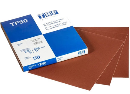 TAF TELA ABRASIVA IN FOGLI AL CORINDONE MM230X280