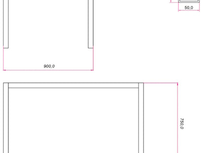 RAM STRUTTURA PER TAVOLI ALLUNGABILE