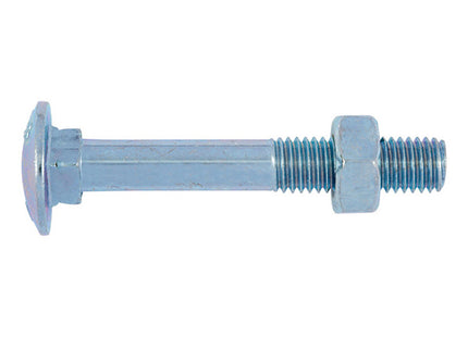 BULLONE A TESTA TONDA QUADRO SOTTOTESTA E DADO 4.8 UNI 5732 Z.BIANCO