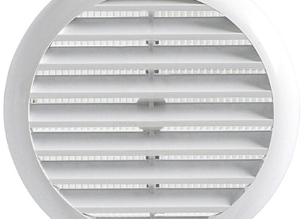 LA VENTILAZIONE GRIGLIA IN ABS TONDA CON MOLLE COLORE BIANCO