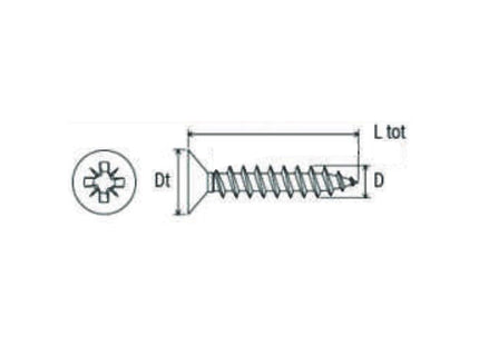 MUSTAD VITE PANELVIT UNIVERSALE TSP PZ PER LEGNO NEROPLUS