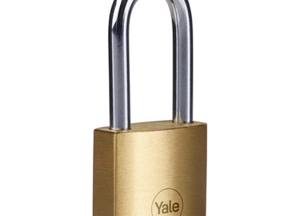 YALE LUCCHETTO OTTONE ARCO MEDIO IN BLISTER