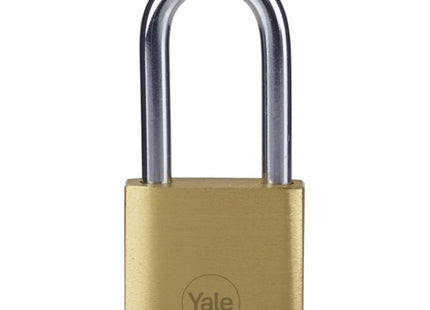 YALE LUCCHETTO OTTONE ARCO MEDIO IN BLISTER