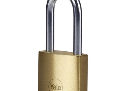 YALE LUCCHETTO OTTONE ARCO MEDIO IN BLISTER