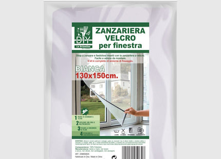 LA BRIANTINA ZANZARIERA A VELCRO PER FINESTRA CM130X150