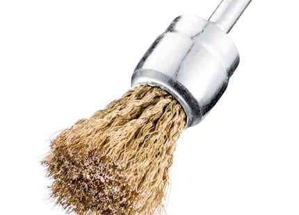 SIT SPAZZOLA A PENNELLO IN ACCIAIO OTTONATO CON GAMBO D.MM28 ART.0821