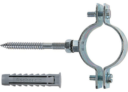 FISCHER COLLARE PESANTE IN ACCIAIO ZINCATO CON VITE E TASSELLO CPT