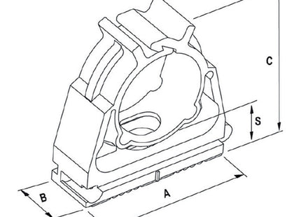 FISCHER FISSATUBO CHIUSO IN NYLON SCN