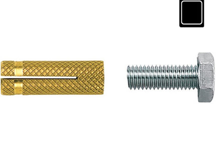 FISCHER  TASSELLI IN OTTONE CON VITE TE PO S K IN BLISTER