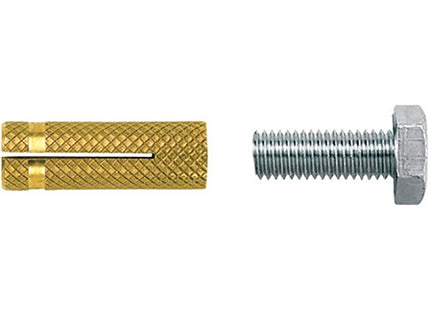 FISCHER  TASSELLI IN OTTONE CON VITE TE PO S K IN BLISTER