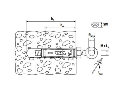 FISCHER  TASSELLI IN ACCIAIO CON OCCHIOLO  TA O K IN BLISTER