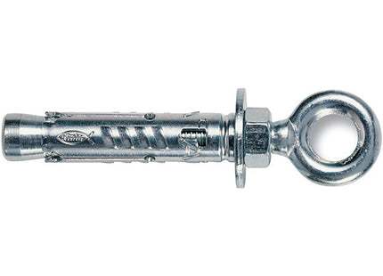 FISCHER  TASSELLI IN ACCIAIO CON OCCHIOLO  TA O K IN BLISTER