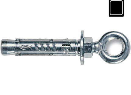 FISCHER  TASSELLI IN ACCIAIO CON OCCHIOLO  TA O K IN BLISTER