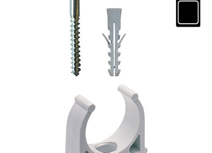 FISCHER BLISTER FISSATUBI A SCATTO IN NYLON CON VITI E TASSELLI FT