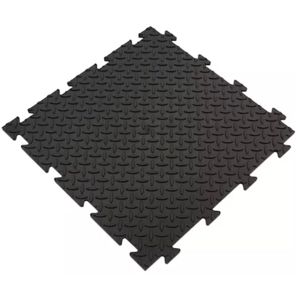 ARTPLAST LINEA TENAX PIASTRELLA IN PVC CHICCO RISO MM500X500x8 NERA