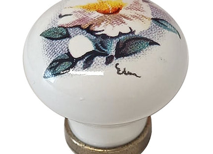 METAL STYLE POMOLO PER MOBILI IN PORCELLANA FLORENCE D.MM30