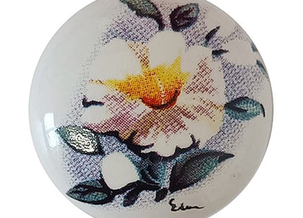 METAL STYLE POMOLO PER MOBILI IN PORCELLANA FLORENCE D.MM30