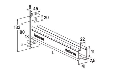FISCHER SAMONTEC MENSOLA A SBALZO FCA CON PROFILI GAMMA FUS
