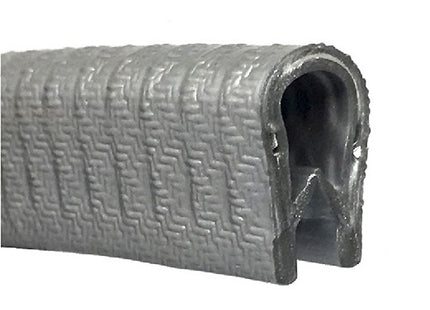 PROFILO ARMATO A U IN PVC GRIGIO MM10X13,5 CON INSERTO METALLICO AL MTL