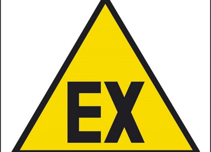 SEGNALE EX (AREA IN CUI PUO' FORMARE UNA ATMOS...)IN ALLUMINIO MM120X120