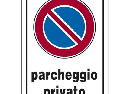SEGNALE PARCHEGGIO PRIVATO IN PLASTICA MM300X200