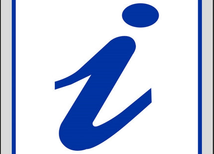 SEGNALE I (INFORMAZIONI) ADESIVO MM160X160