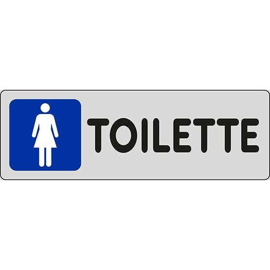SEGNALE TOILETTE (DONNE FIG.PICCOLA) ADESIVO MM150X 50